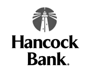 Hancock Bank Grey Scale Logo