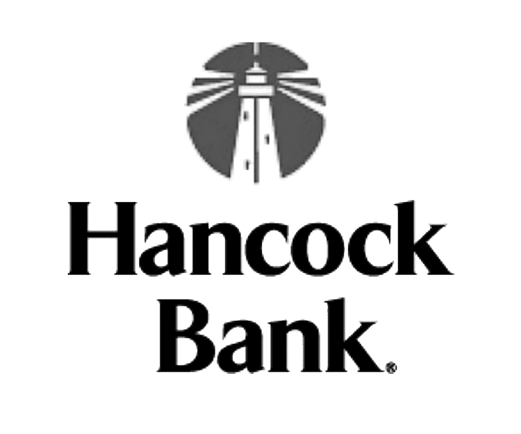 Hancock Bank Grey Scale Logo