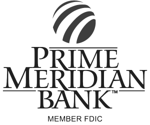Prime Meridian Bank Grey Scale Logo