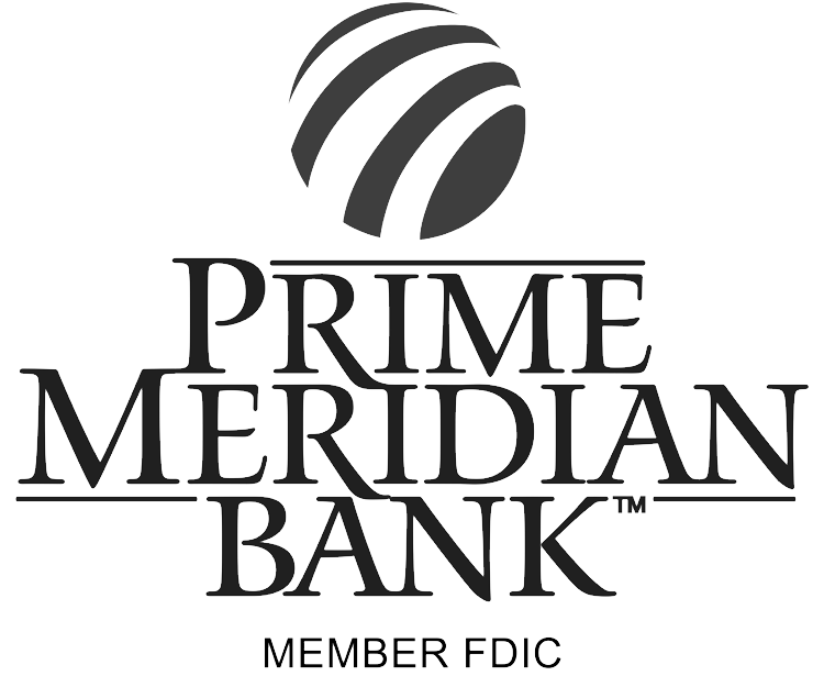 Prime Meridian Bank Grey Scale Logo